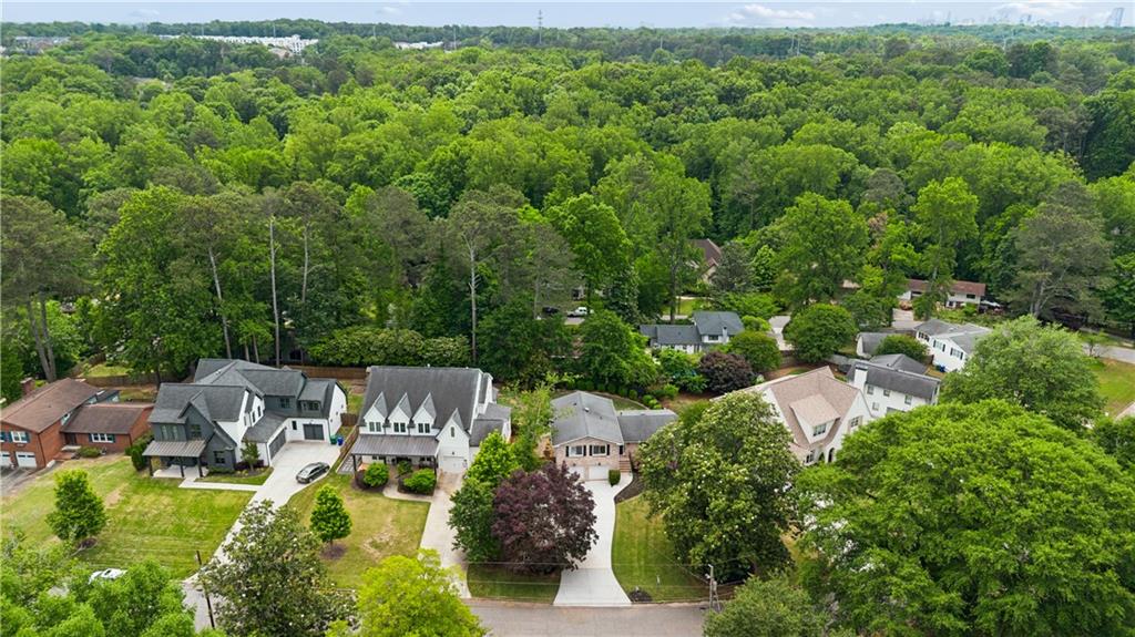 1493 Runnymeade Road Northeast Brookhaven, GA 30319 - Photo 39 of 40 an aerial view of multiple house