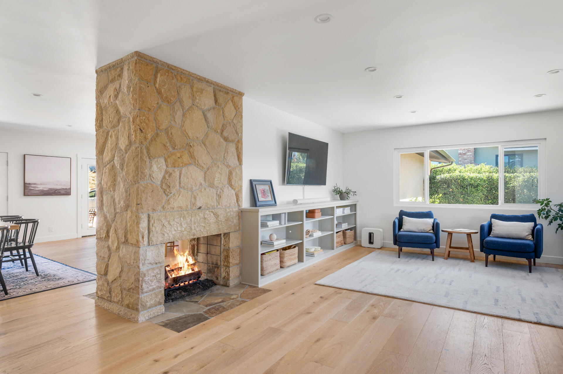 654 Chalk Hill Road Solvang, CA 93463 - Photo 7 of 30 a living room with furniture and a fireplace