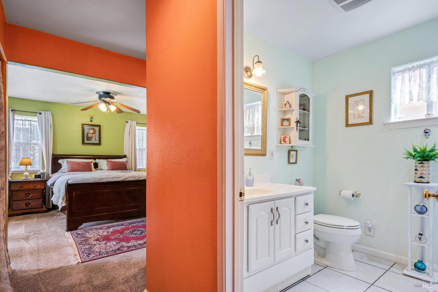 971 Eleanor Avenue Rohnert Park, CA 94928 - Photo 18 of 25 a bathroom with a sink a toilet and shower