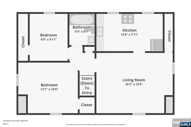 $2,350 | 2-33 31st Street, Fair Lawn, NJ 07410