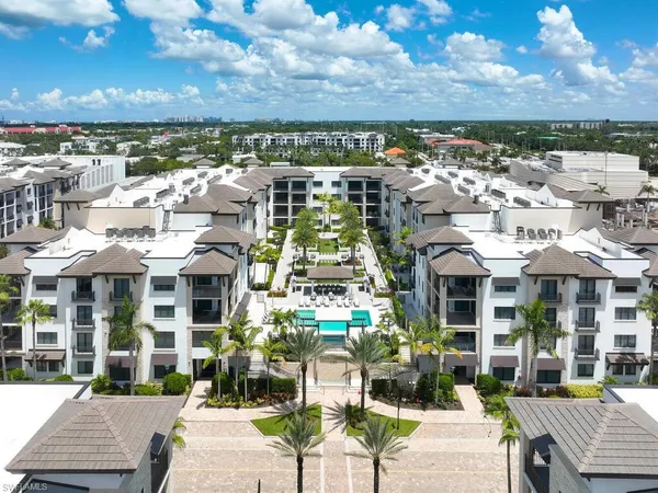 a view of a city that has tall buildings