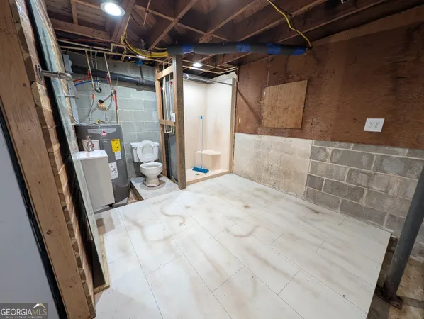 a view of storage and utility room