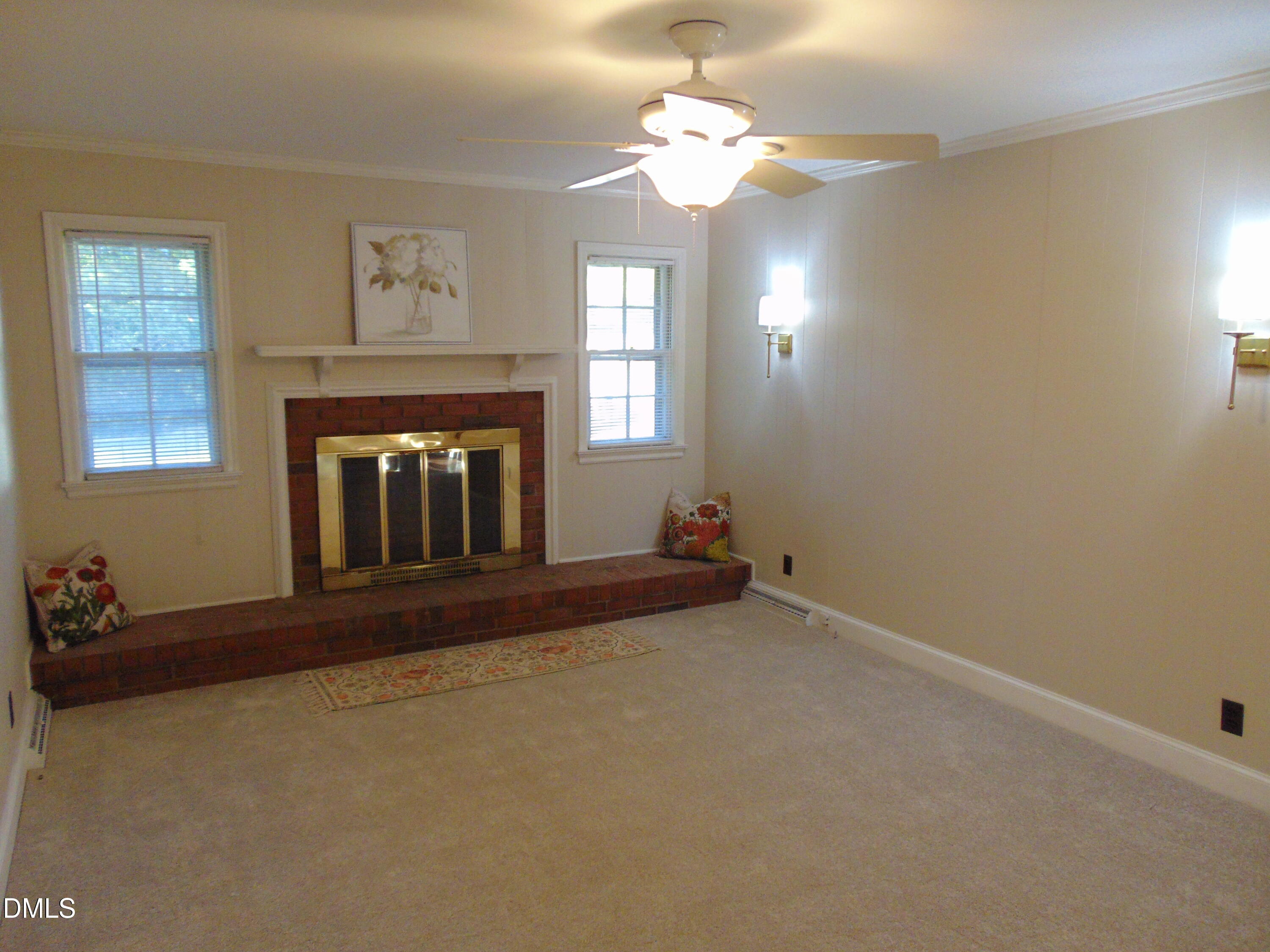3108 Ridgecrest Drive Rocky Mount, NC 27803 - Photo 20 of 55 an empty room with windows and fireplace