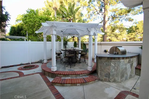 a view of outdoor space with seating