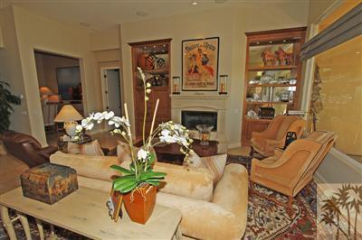 54 Vía Bella Rancho Mirage, CA 92270 - Photo 10 of 25 a living room with furniture flowerpot and wooden floor