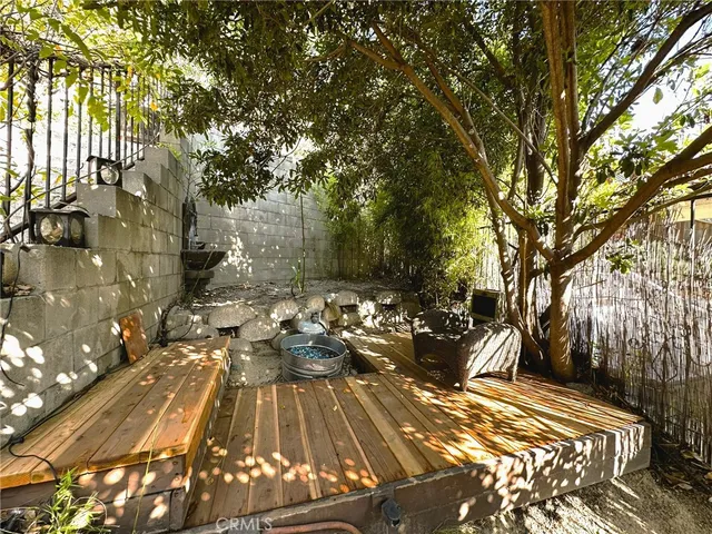 a view of outdoor space with seating area