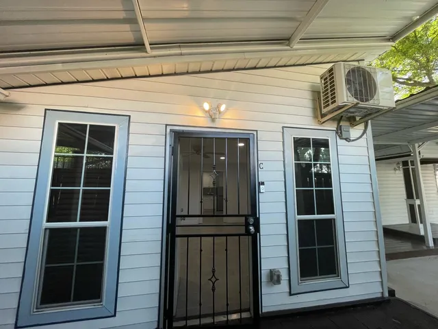 a view of front door