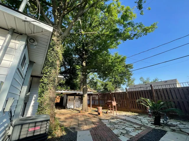 a view of city from balcony