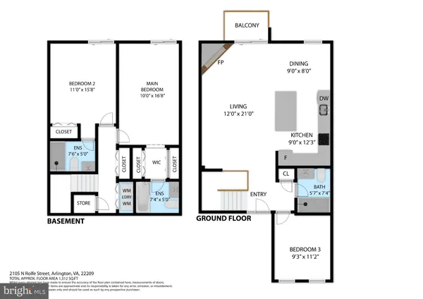 $744,900 | 2105 North Rolfe Street, Unit A, Arlington, VA 22209