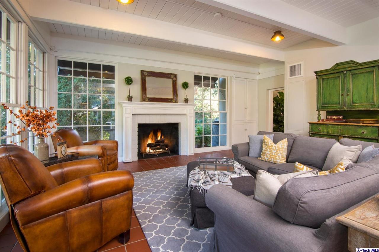 1814 Midlothian Drive Altadena, CA 91001 - Photo 12 of 42 a living room with furniture fireplace and a large window