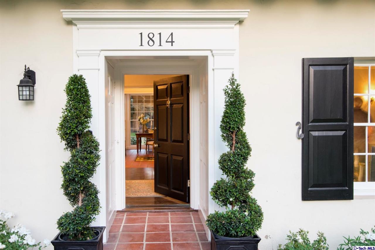 1814 Midlothian Drive Altadena, CA 91001 - Photo 3 of 42 a view of front door of house