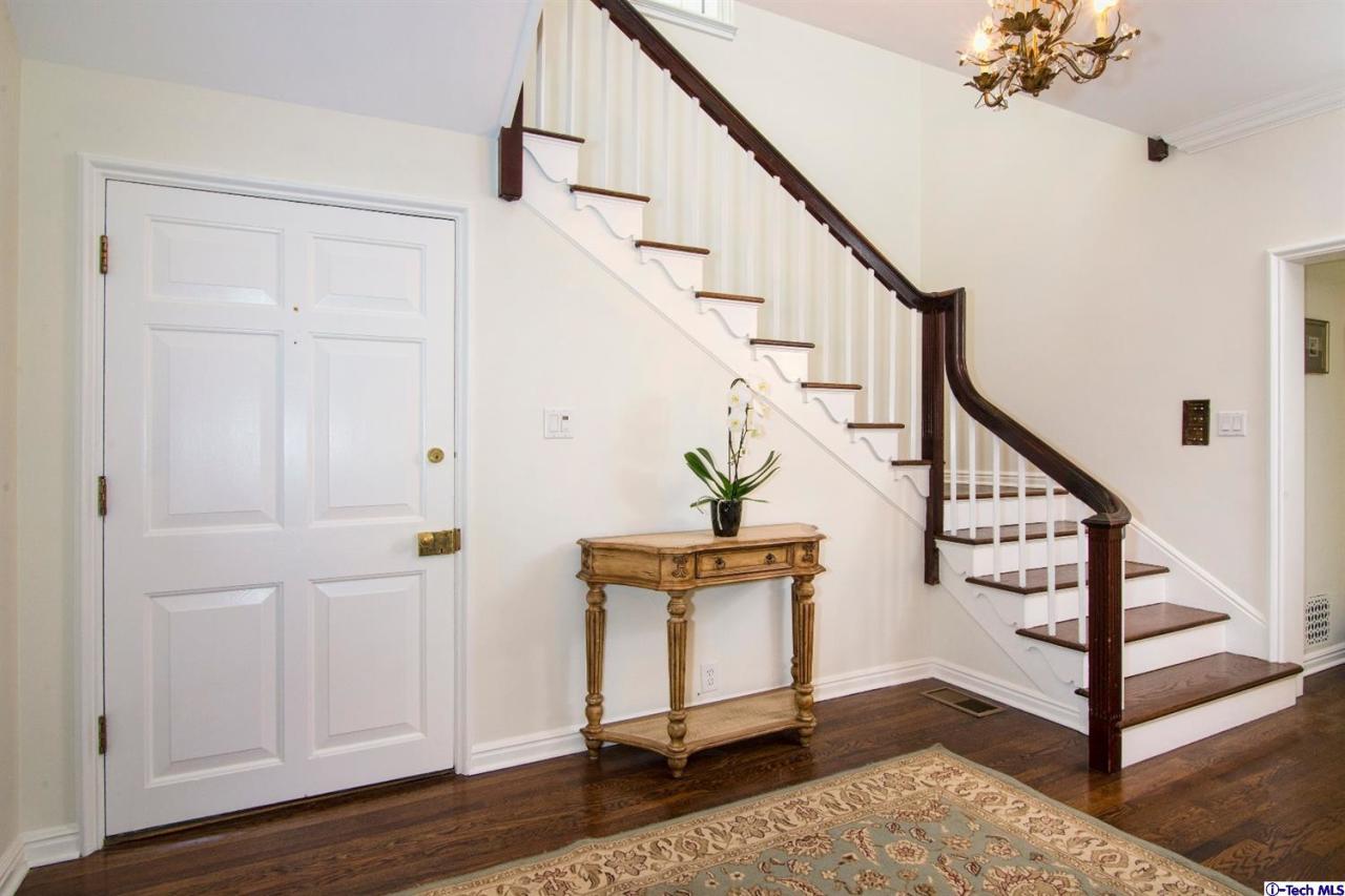 1814 Midlothian Drive Altadena, CA 91001 - Photo 4 of 42 a view of entryway with wooden floor and stairs