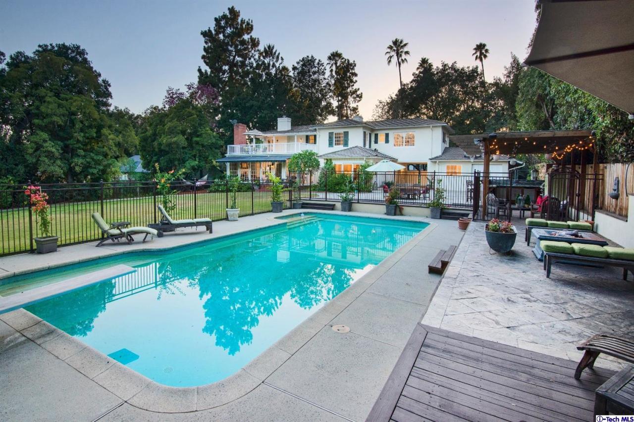 1814 Midlothian Drive Altadena, CA 91001 - Photo 38 of 42 swimming pool view with a seating space and a garden view