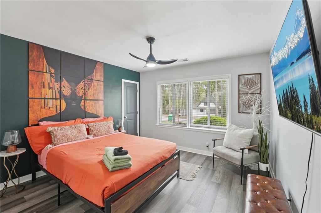 2659 Glenvalley Drive Decatur, GA 30032 - Photo 23 of 59 a bedroom with furniture and a large window