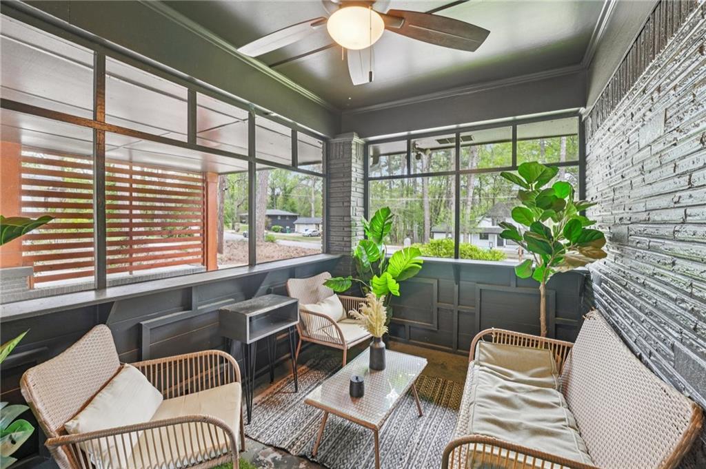 2659 Glenvalley Drive Decatur, GA 30032 - Photo 29 of 59 a balcony with furniture and a potted plant