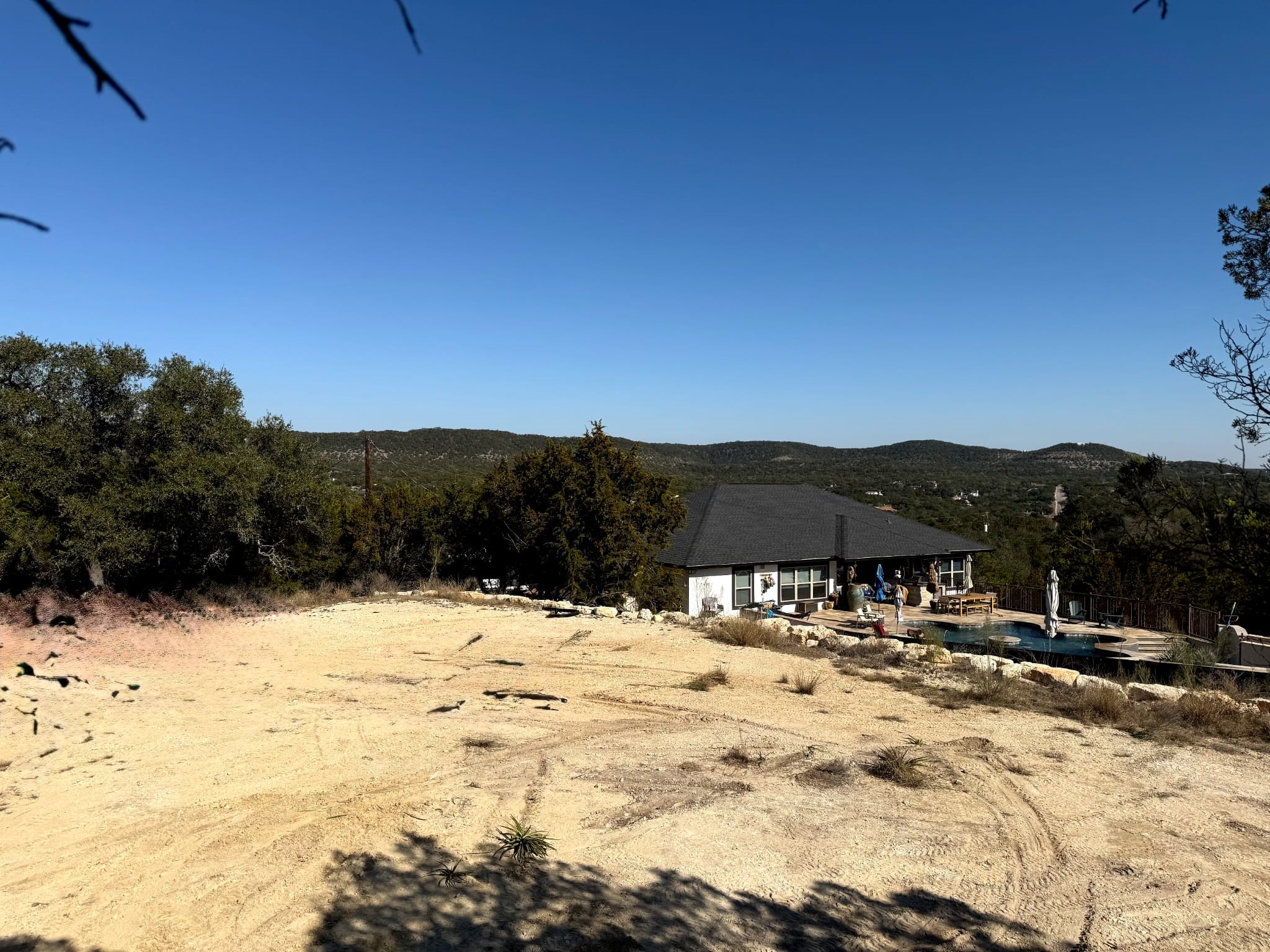 1392 Johnson Road Canyon Lake, TX 78133 - Photo 8 of 18 a view of pool with a yard