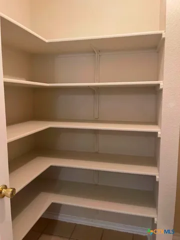 a close view of closet