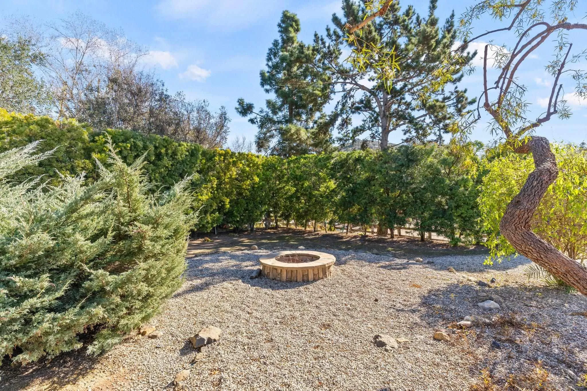 3113 Camino Del Rancho Encinitas, CA 92024 - Photo 34 of 40 a fire pit with some trees in the background