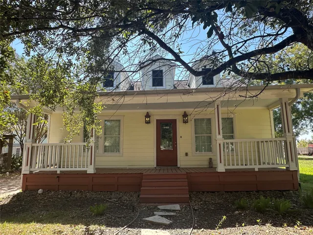 a front view of a house