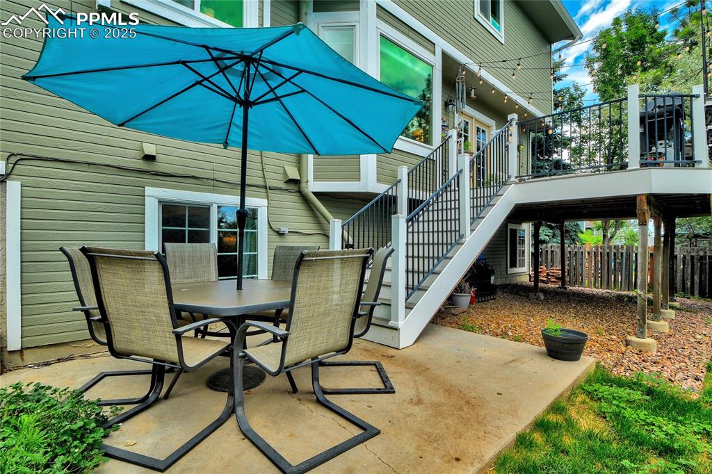 35 Lowick Drive Colorado Springs, CO 80906 - Photo 31 of 32 a view of a house with backyard and sitting area