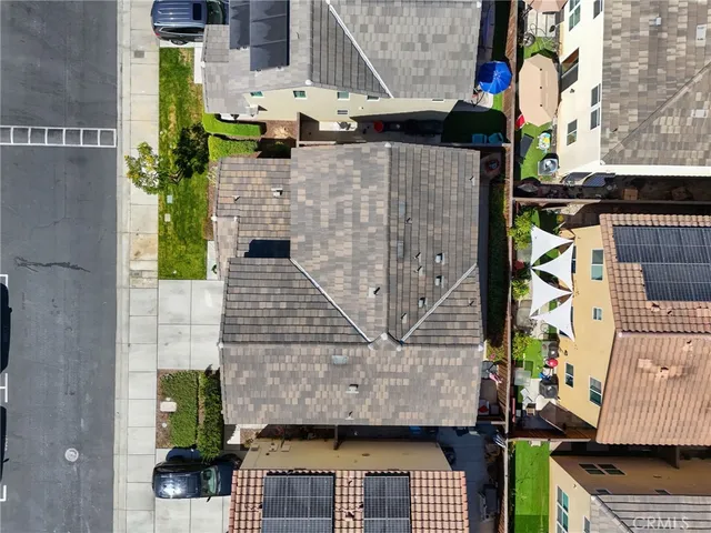 an aerial view of a city