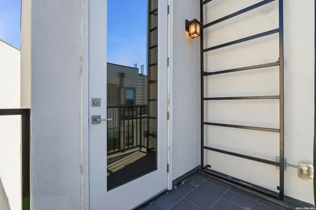 a view of front door