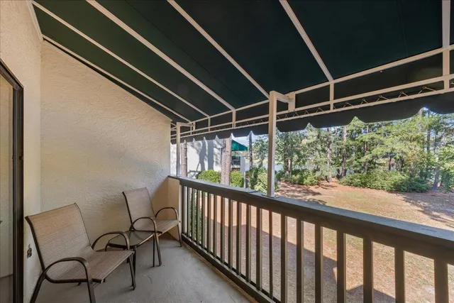 a view of outdoor space with seating