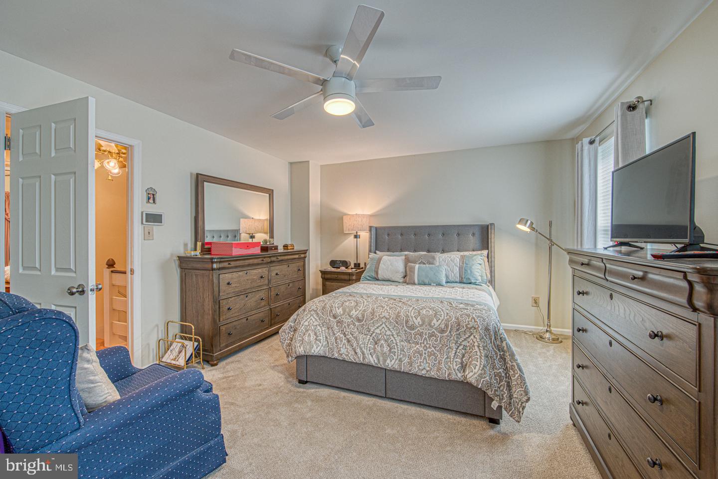 333 Scola Road Brookhaven, PA 19015 - Photo 31 of 57 a bedroom with a bed and a flat screen tv