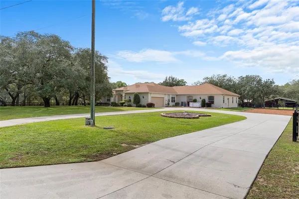 a front view of a house