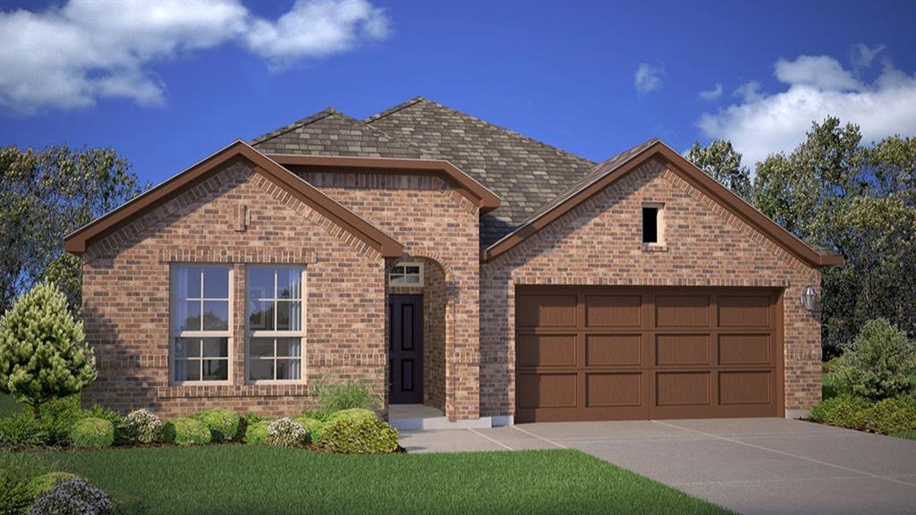 653 Harvey Street Grandview, TX 76050 - Photo 1 of 1 a front view of a house with a garden and yard