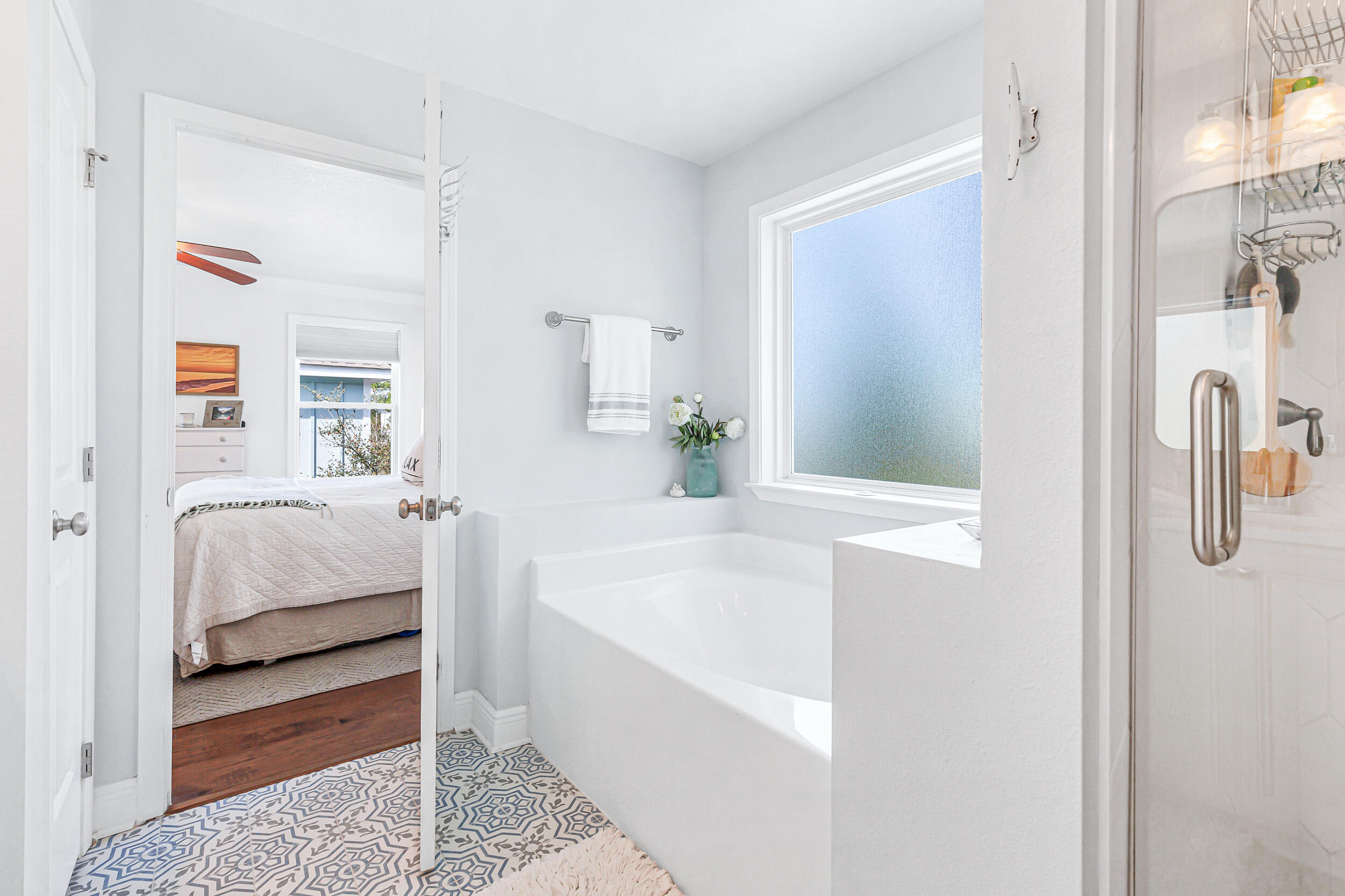 136 Grayling Way Inlet Beach, FL 32461 - Photo 15 of 22 a bathroom with a tub shower and a sink