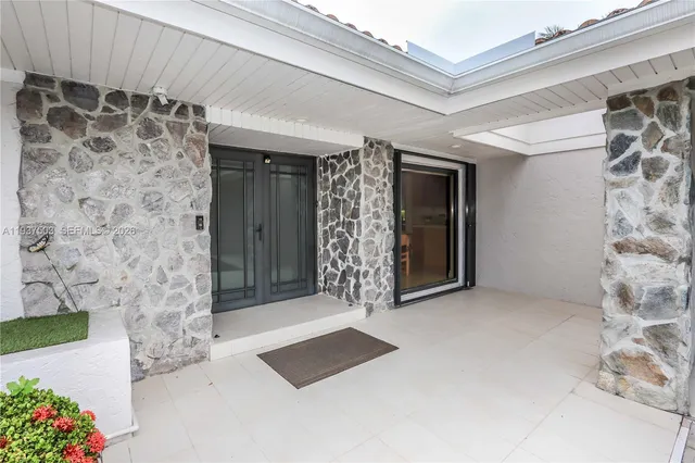 a view of front door