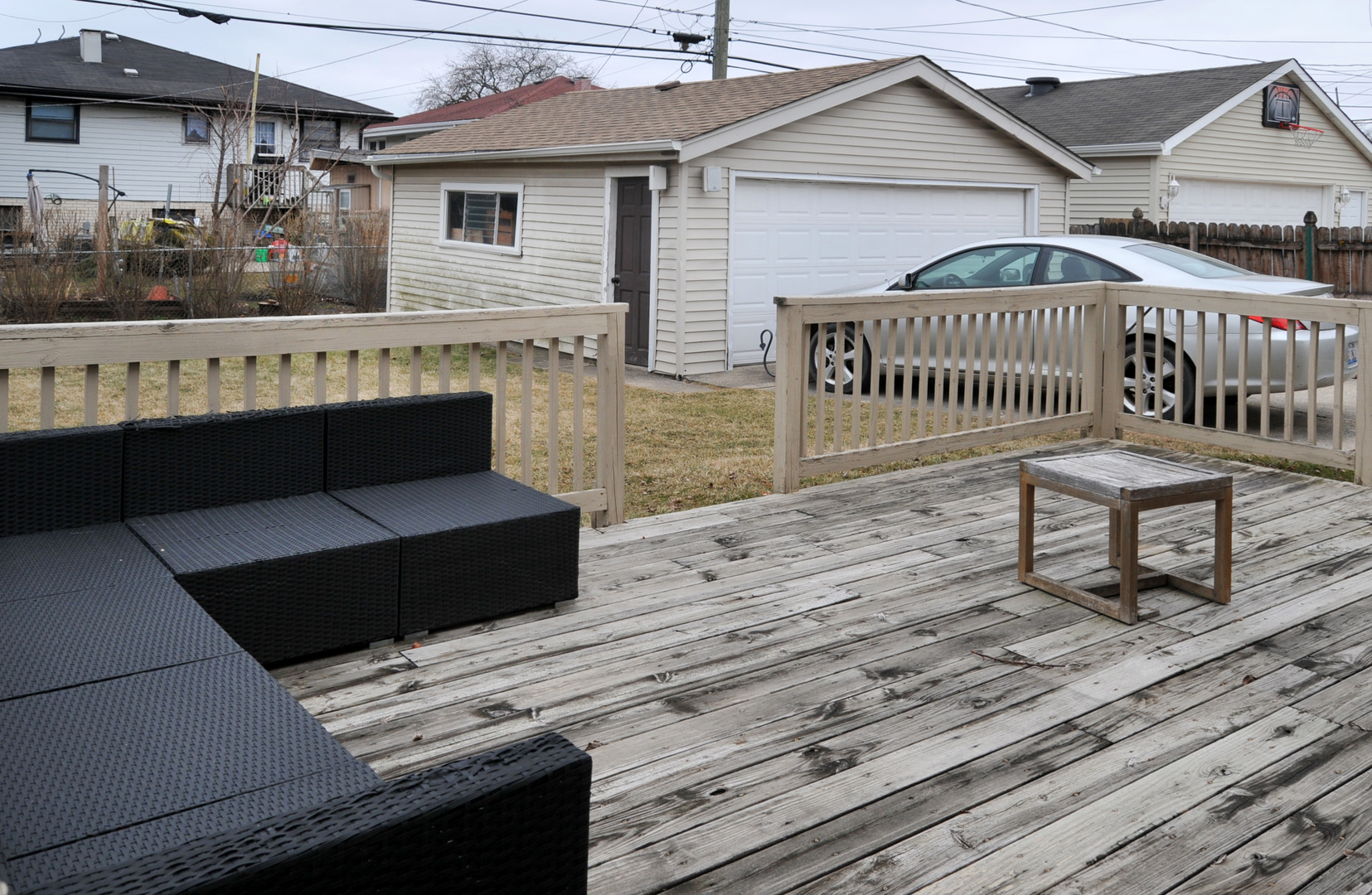4417 Arthur Avenue Brookfield, IL 60513 - Photo 17 of 19 a view of a house with wooden deck and furniture