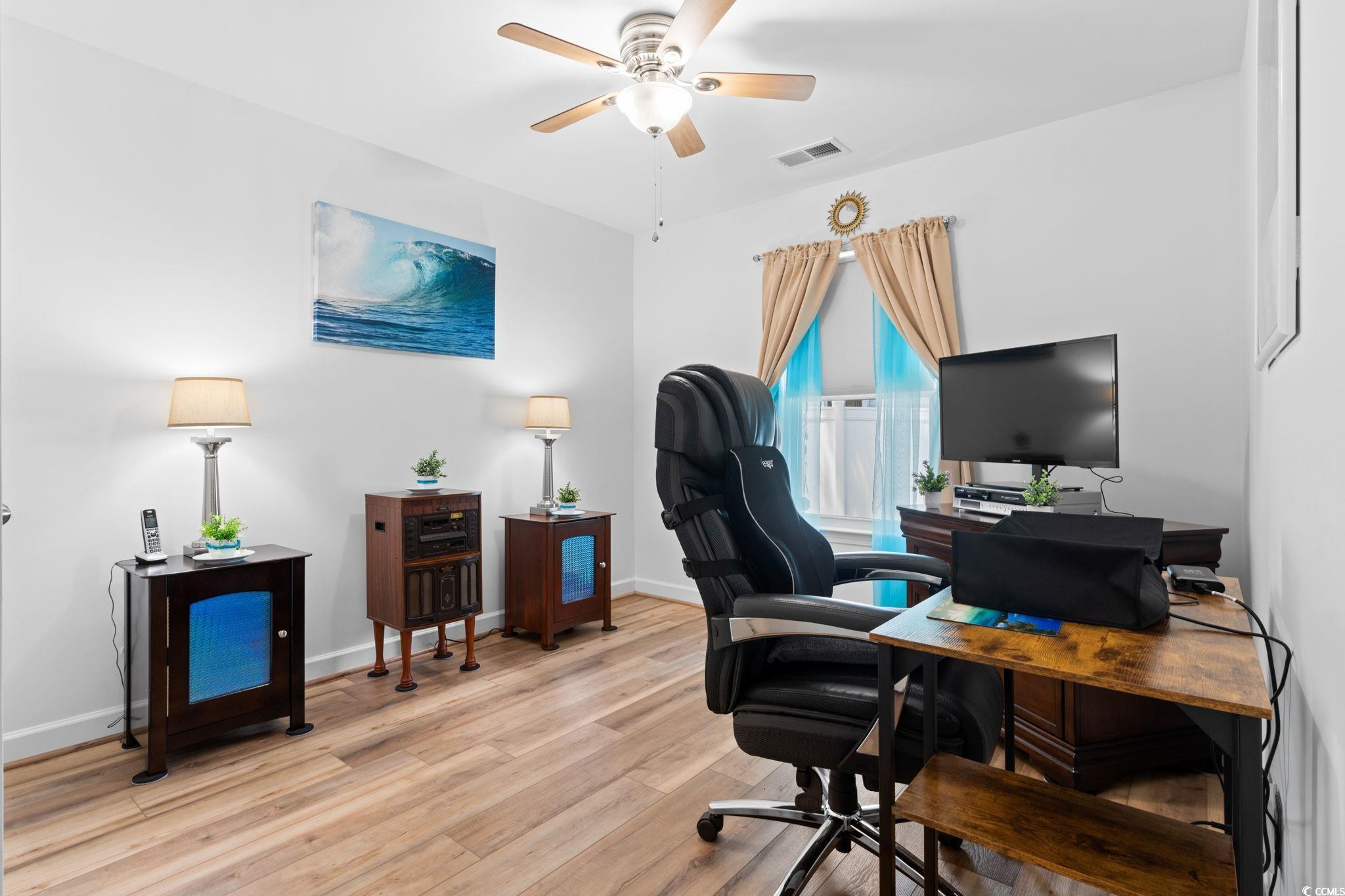 2209 Belladora Road Conway, SC 29527 - Photo 23 of 40 Office space featuring a ceiling fan and light woo