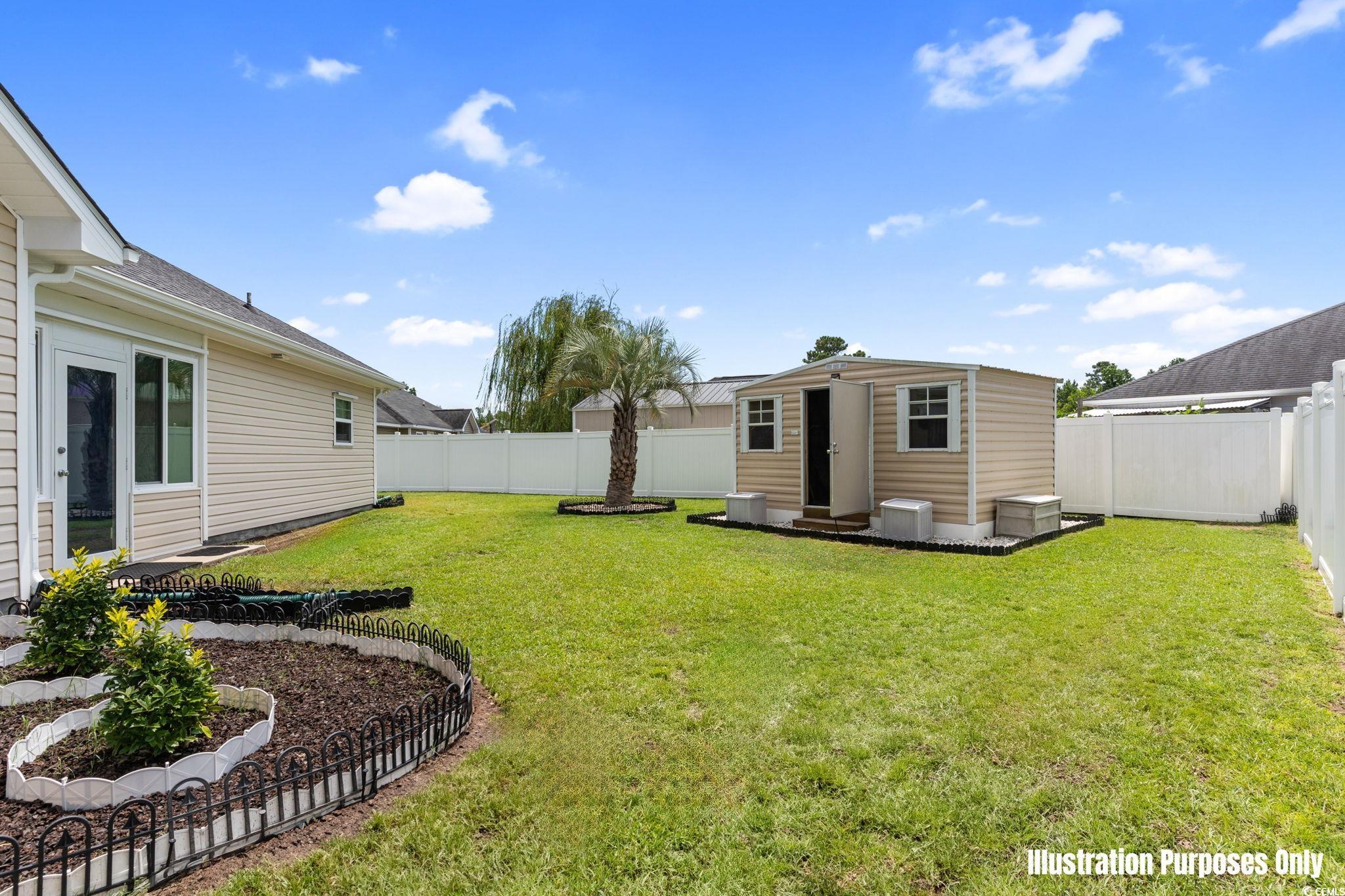 2209 Belladora Road Conway, SC 29527 - Photo 31 of 40 Fenced backyard with an outdoor structure