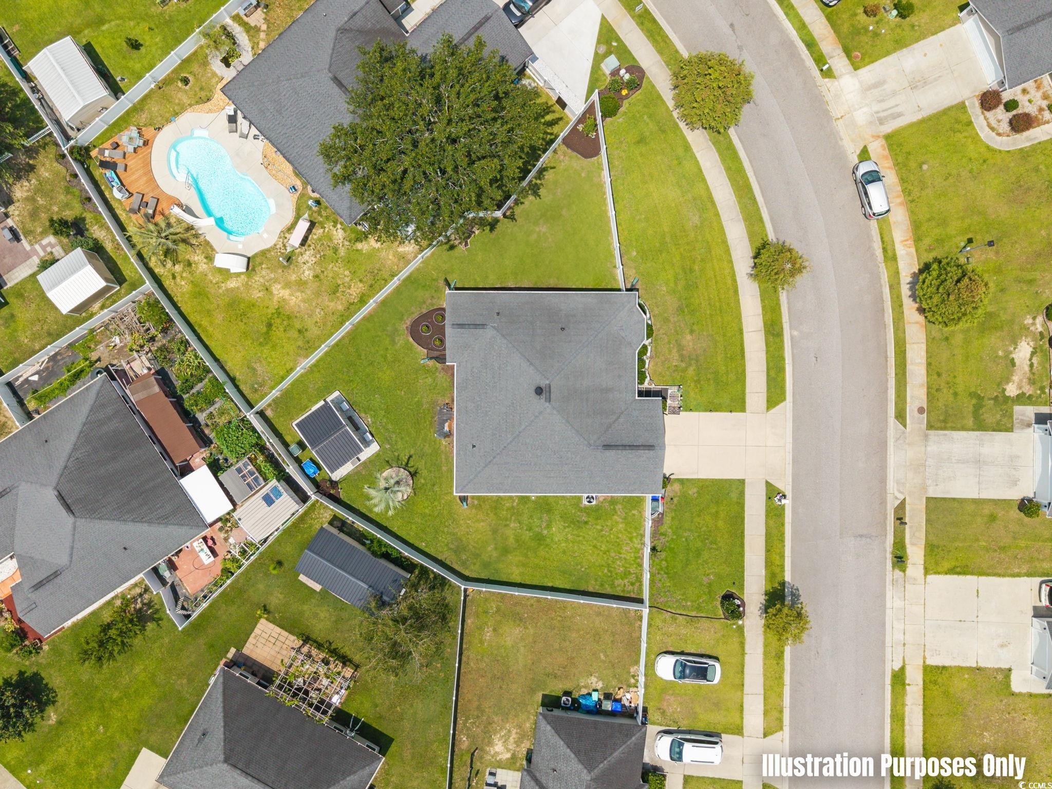 2209 Belladora Road Conway, SC 29527 - Photo 36 of 40 Drone / aerial view of a pool area