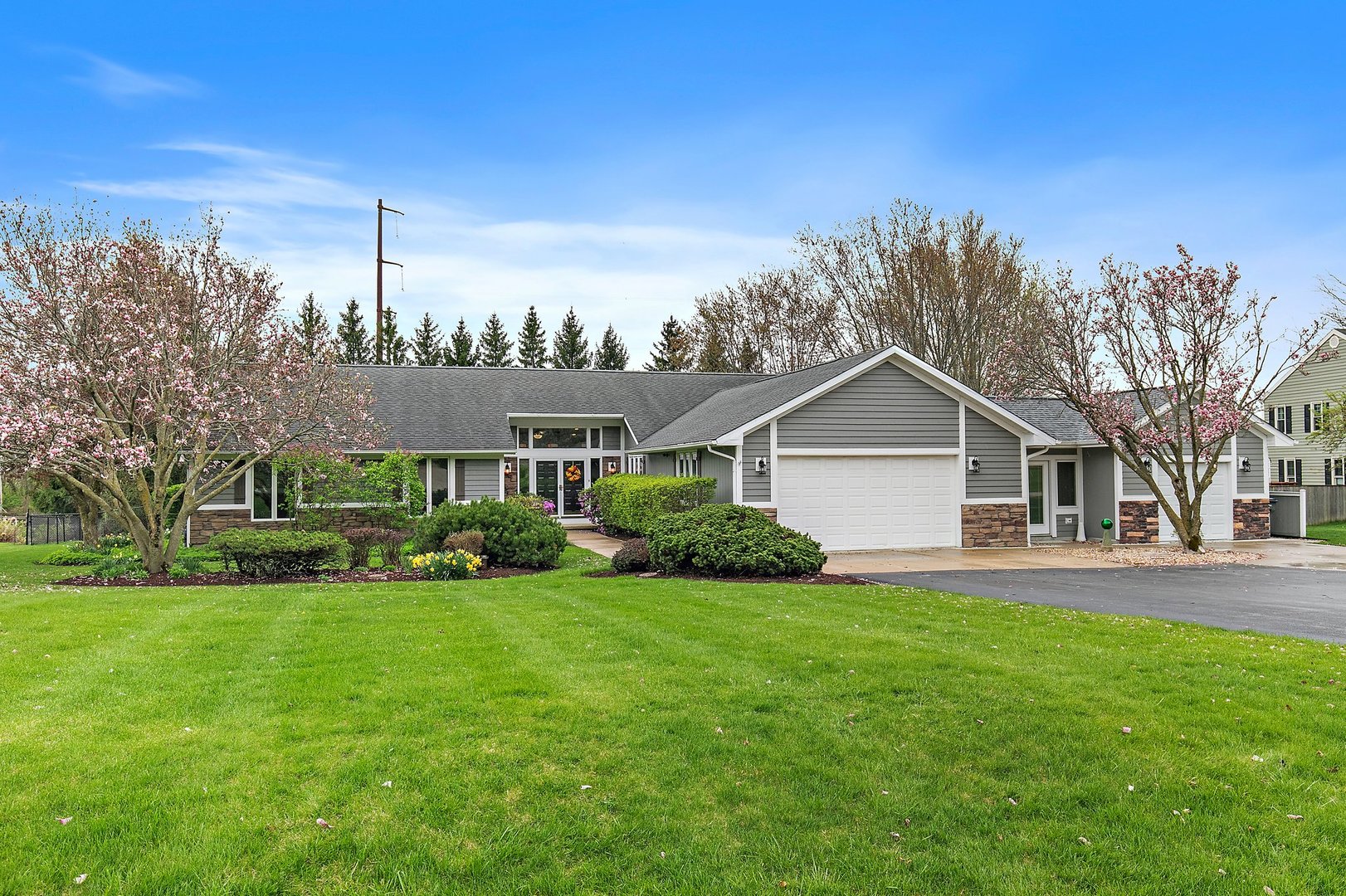 39W343 Hogan Hill Elgin, IL 60124 - Photo 3 of 48 a front view of house with yard and green space