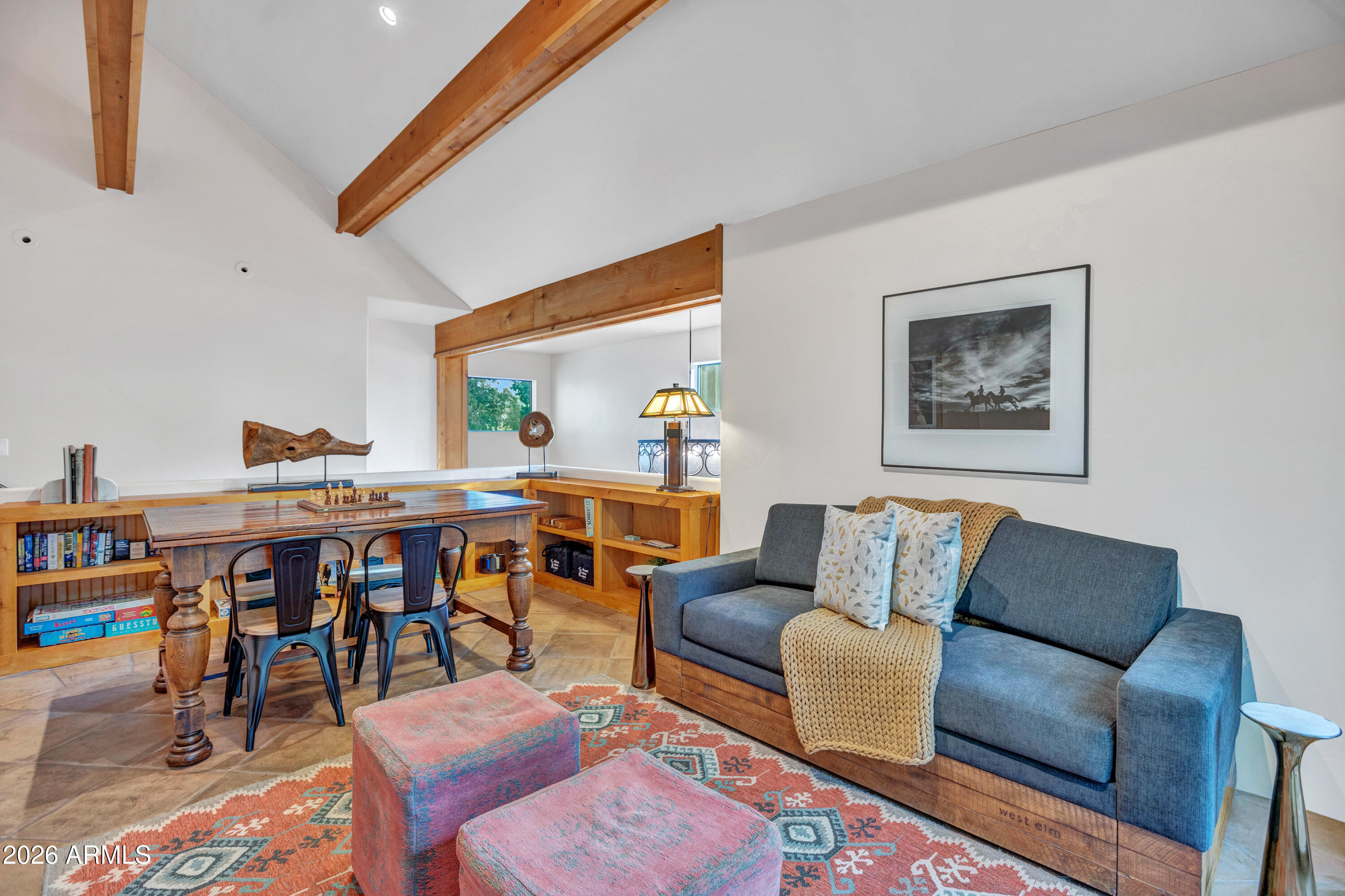 55 Ranch House Circle Sedona, AZ 86336 - Photo 29 of 61 a living room with furniture a rug and a table