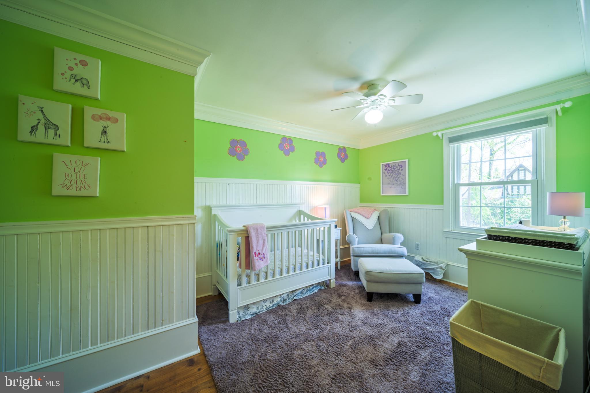 1105 Kingsley Road Jenkintown, PA 19046 - Photo 14 of 39 Bedroom 1 w crown molding & wainscoting