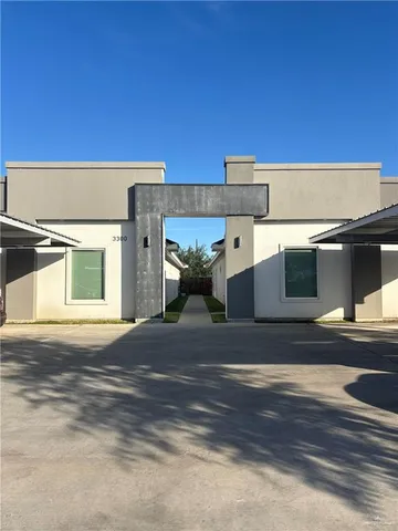 front view of a house with a garage