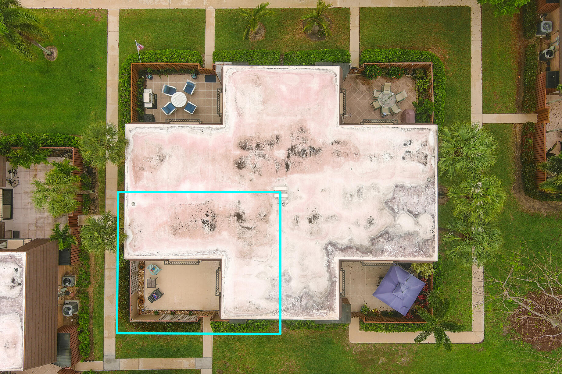 1205 12th Court Jupiter, FL 33477 - Photo 18 of 29 Drone view of Roof