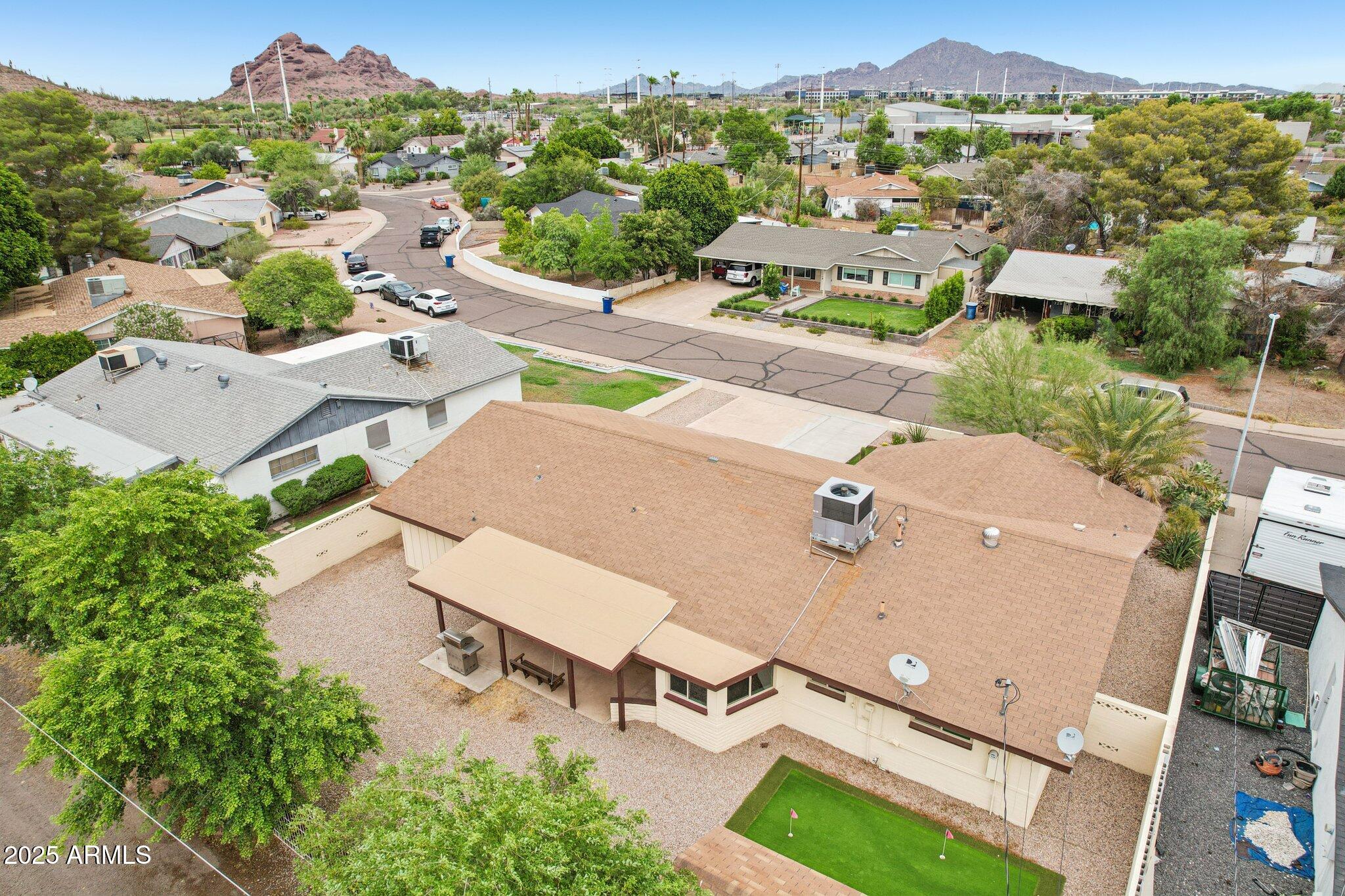 127 East Garfield Street Tempe, AZ 85288 - Photo 57 of 60 an aerial view of residential houses with outdoor space
