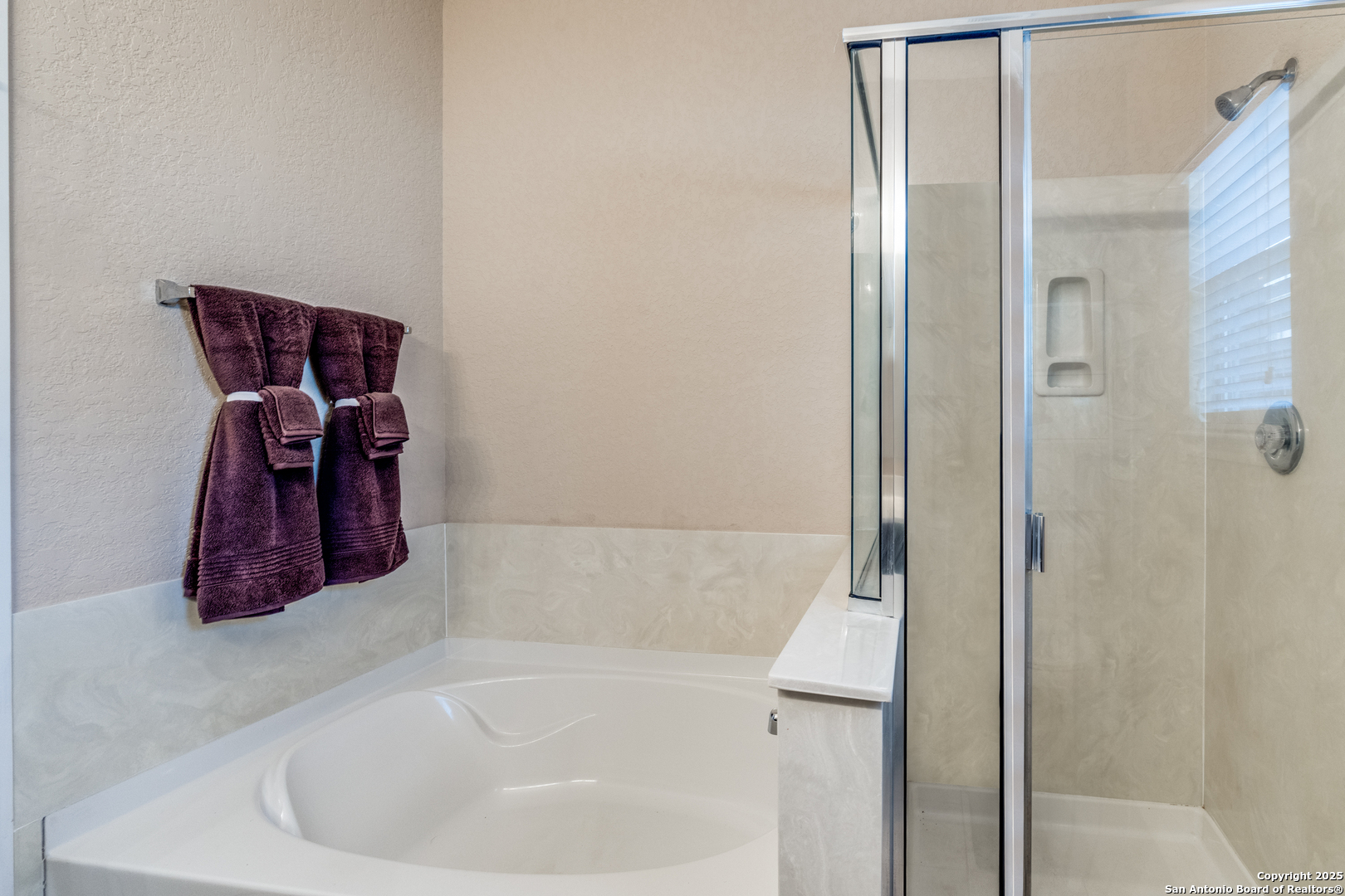 15923 Silver Rose Selma, TX 78154 - Photo 14 of 19 a bathroom with a tub and shower