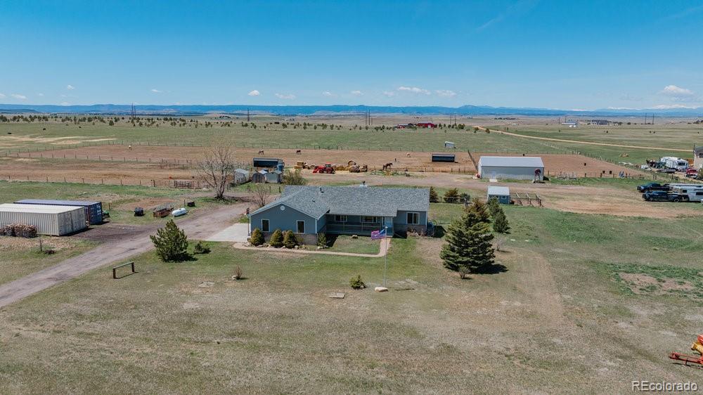 24535 County Road 5 Elbert, CO 80106 - Photo 2 of 45 an aerial view of a house with outdoor space