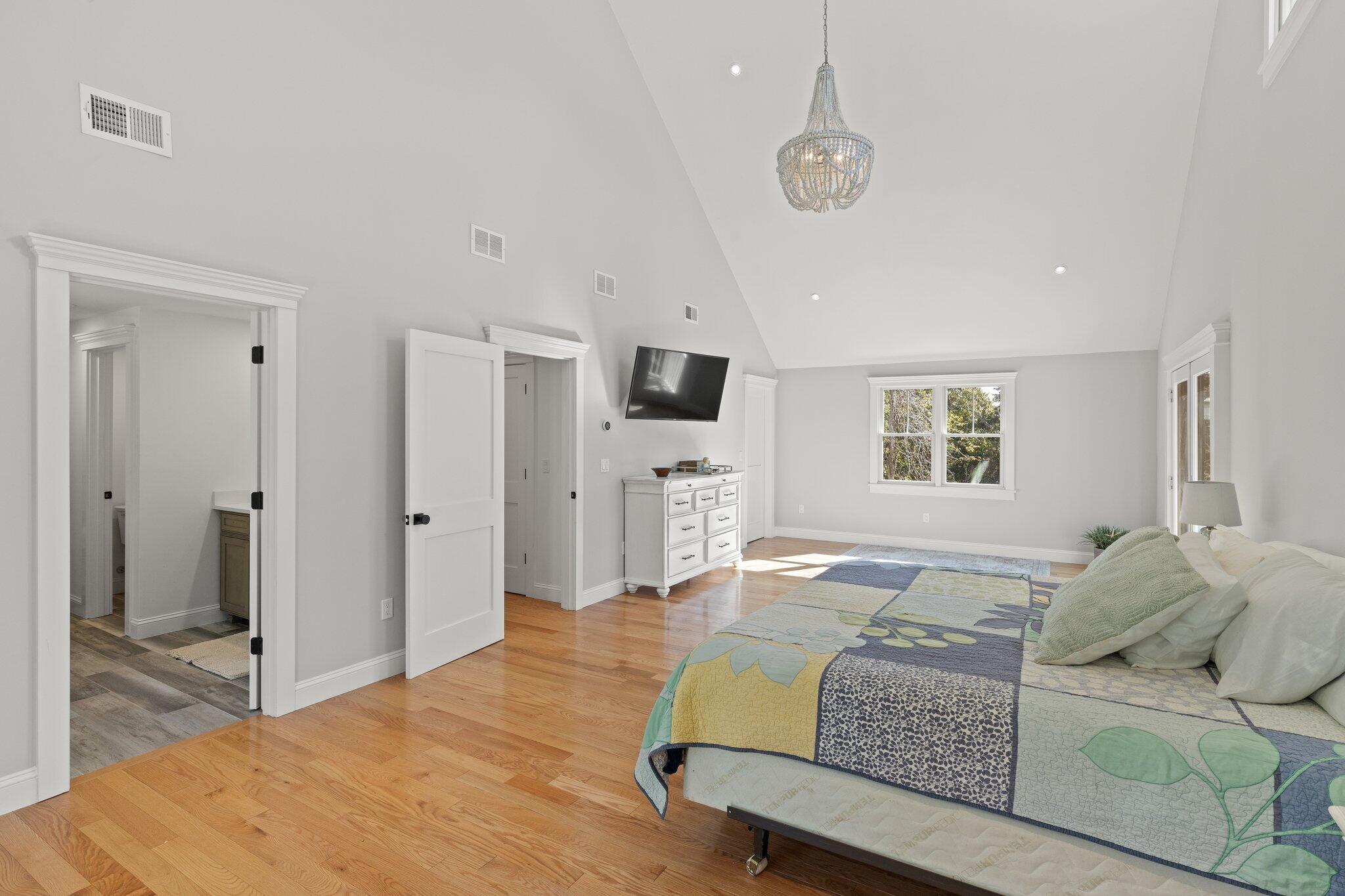 12 Jonathan Lane Sandwich, MA 02563 - Photo 33 of 57 a living room with furniture and a flat screen tv