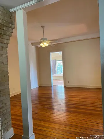 a view of livingroom with hardwood floor and window