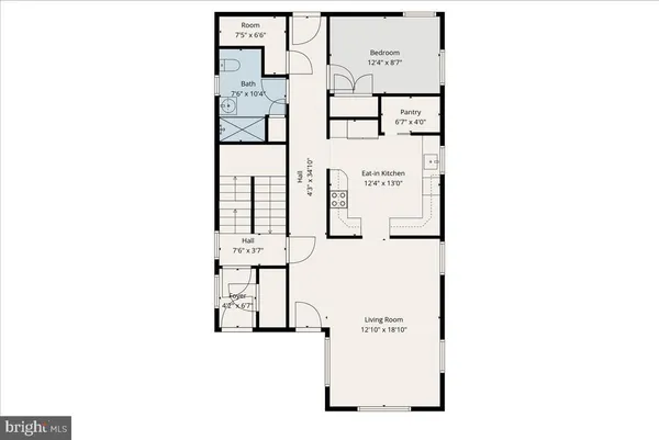a picture of a floor plan