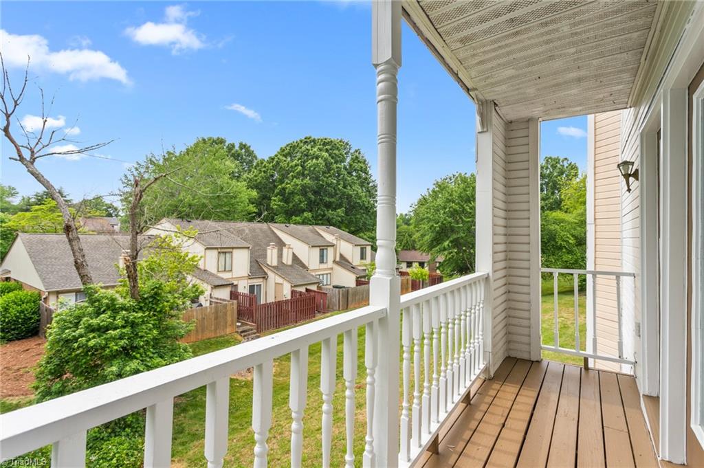 3109 Darden Road, Unit F Greensboro, NC 27407 - Photo 20 of 23 Balcony off living room
