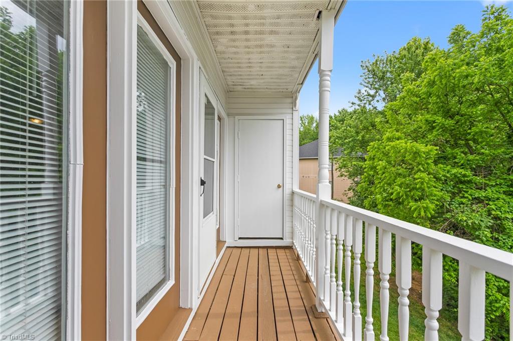 3109 Darden Road, Unit F Greensboro, NC 27407 - Photo 21 of 23 Balcony off living room
