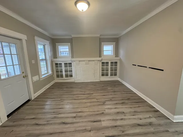 wooden floor in an empty room